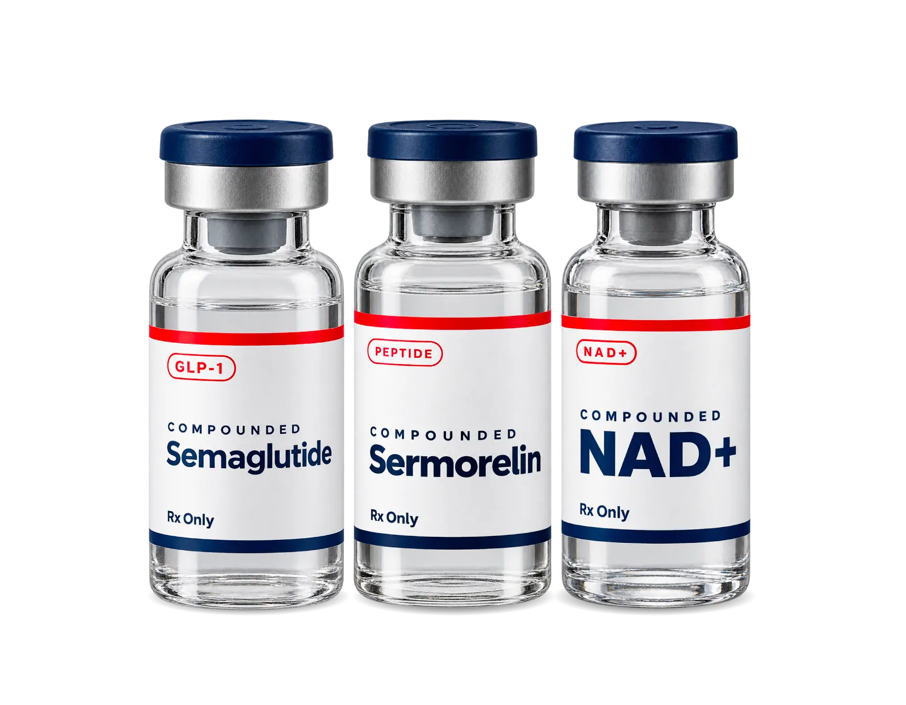 Semaglutide + Sermorelin + NAD+ bundle