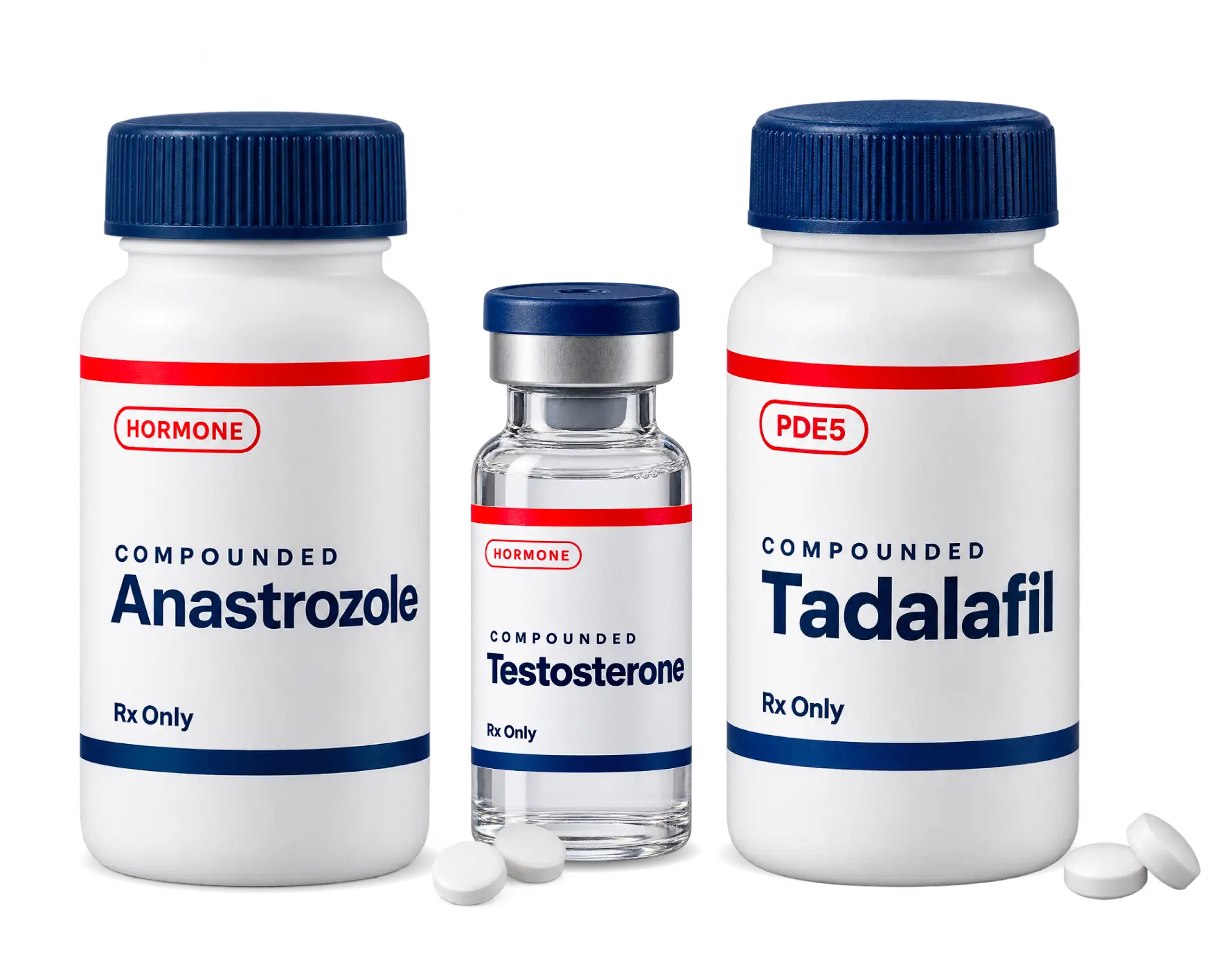 Testosterone + Tadalafil + Anastrozole bundle